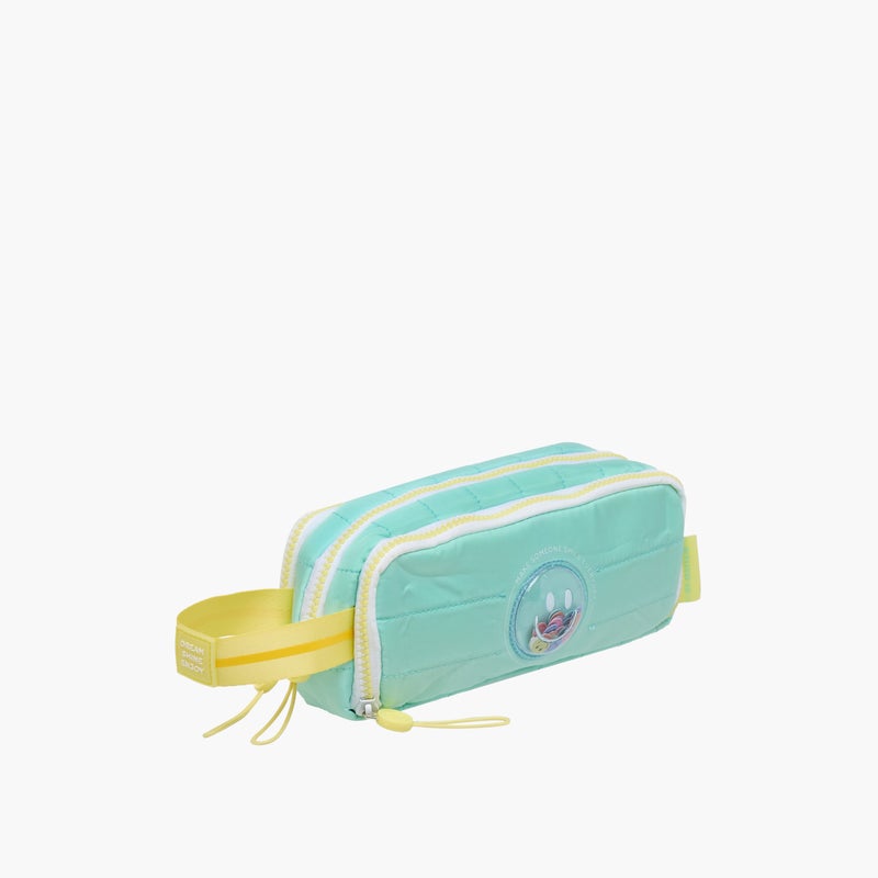 Mayfair Pouch - smile It Mint-3 Compartment (Nylon) Mint & Yellow \ 22X9X5 - Image 2